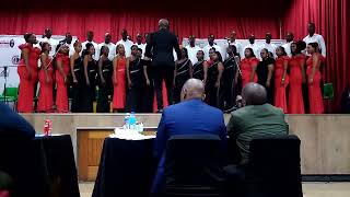 🎵ELANGENI TVET COLLEGE CHOIR🎼  ✨SANCTUS✨  🎶COSACSA 2024🎶  CONDUCTED BY MR HS MBONAMBI👌 [upl. by Eoj664]