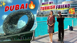 Turkish Girl trying kashmiri Feran😍My New Car in dubai🚘🔥 [upl. by Inaluahek]