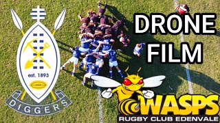 RANDBURG DIGGERS VS EDENVALE WASPS DRONE FILM [upl. by Senn450]