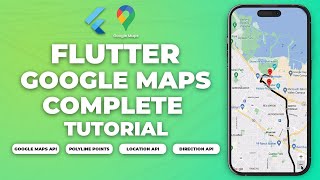 Flutter Google Maps Tutorial  Location Tracking Maps Markers Polylines Directions API [upl. by Eibbob]