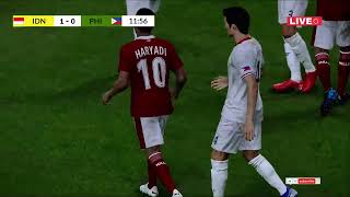 Pes 21 Gameplay Indonesia vs Philippines [upl. by Dnalhsa]