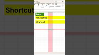 Excel Fokuszelle per Shortcut aktivieren  übersichtlich gestalten und alles im Überblick behalten [upl. by Thilde]