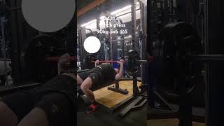 24114 bench press 90kg 5x6 5 [upl. by Madeline567]