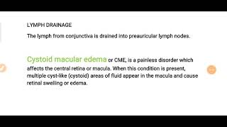 cystoid macular edema in Hindi cystoidmaculaedema [upl. by Nuawtna347]