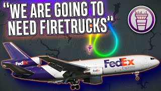 FedEx MD10 Makes Emergency Landing In Tulsa After Reporting Fire On Board ATC audio [upl. by Philine]