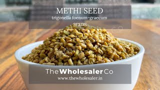 Methi Seed  Kasturi Methi Seed  Trigonella foenumgraecum  TheWholesalerCo [upl. by Pas190]