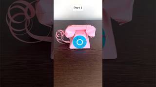 Part 1 How to make a hand crank telephone out of paper [upl. by Wendye937]