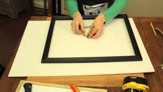 How to Touch Up Wood on a Picture Frame  Picture Frame Crafts [upl. by Skyla]