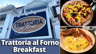 Trattoria al Forno Breakfast What to Expect at Disney Boardwalk  Walt Disney World Dining [upl. by Adnarahs]