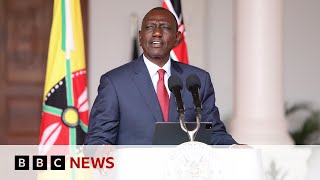 Kenyan president sacks almost entire cabinet following deadly protests  BBC News [upl. by Esme317]