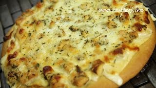 Chicken Alfredo Pizza Alfredo Pizza Recipe [upl. by Nadine]