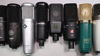 AudioTechnica AT2020 vs AKG P120 Lewitt LCT240 Neumann TLM49 and More [upl. by Viva]