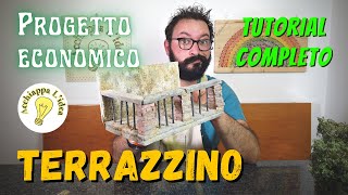 Terrazzo con ringhiera ⛩ Tutorial presepe fai da te [upl. by Anastas]