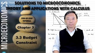 Solutions to 33 Budget Constraint  Chapter 3Microeconomics Theory and Applications with Calculus [upl. by Ibor202]