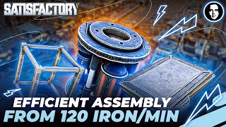 Efficient Rotors Reinforced Iron Plates amp Modular Frames  Satisfactory New Player Guide EP5 [upl. by Laden]