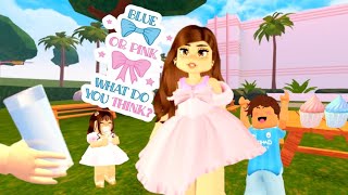 OUR GENDER REVEAL  BERRY AVENUE FAMILY RP ROBLOX BOY OR GIRL [upl. by Llenrahc]