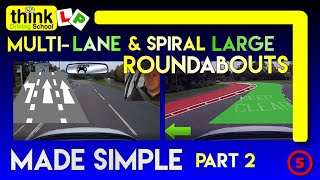 ROUNDABOUTS How to deal with Spiral amp Multilane Roundabouts Part 2  Filmed in Farnborough Hants [upl. by Anayad]