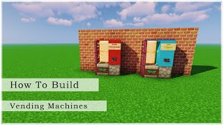 How to Build a Vending Machine Minecraft Build Tutorial [upl. by Marwin]