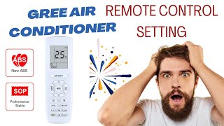 gree air conditioner remote control settings [upl. by Flynn]