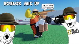 Roblox Mic Up but its National Geographic Funny Moments [upl. by Glendon776]