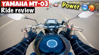 2024 YAMAHA MT03 HARD amp FAST DETAILED RIDE REVIEW [upl. by Lanna]