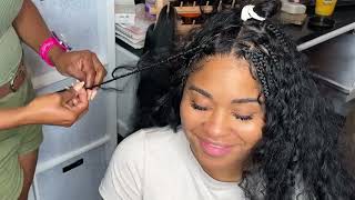 How To Get Your Boho Braids Super FULL  The Sewin Look  Knotless Tutorial [upl. by Icats]