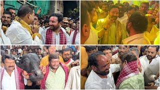 Talasani Srinivas Yadav  Kishan Reddy  Grand Entry At Laddu Yadav Sadar 2024  Chappal Bazar Laddu [upl. by Annaillil515]