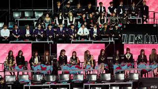 idols reaction to bts fake love golden Disk award 2019 33rd twice izone straykids wannaone bts [upl. by Pius]