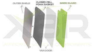 X8R Van Door Shields for Vivaro Trafic NV300 Transit Custom [upl. by Atiruam]