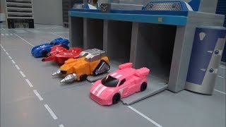 미니특공대X 미니 자동차 본부출동 장난감 놀이 Miniforce X mini Car Center Depature Toys Play [upl. by Enyawad]