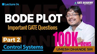 Bode Plot  Part 2  Important GATE Questions  Control Systems [upl. by Rojam]