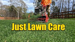 Spring Lawn Care  Cut Weeds Feed  No Talking [upl. by Nereen]