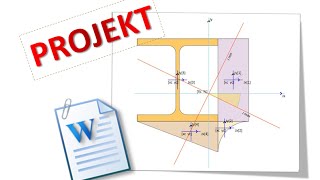 Projekt z mechaniki ogólnej momenty bezładności rdzeń przekroju  program Rectan [upl. by Notled]