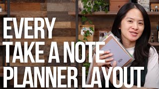 Every Take a Note Planner Layout [upl. by Eadahs]