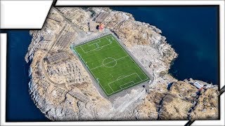 Football Stadium in Henningsvær the worlds most awesome football stadium [upl. by Ratep]