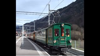 GFM Historique  Train Fondue Gryères  TPF GFM Historischer Triebwagen CEG Be 44 116 [upl. by Assiluy103]