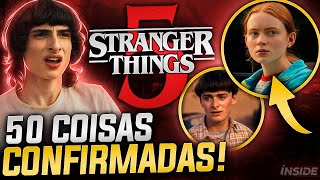 MUITA INFORMAÇÃO Veja 50 fatos CONFIRMADOS sobre Stranger Things 5 [upl. by Arika]