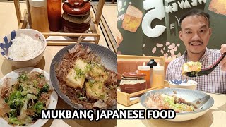 MUKBANG JAPANESE FOOD  AGEDASHI TOFU amp BROCCOLI OHITASHI [upl. by Gombach]