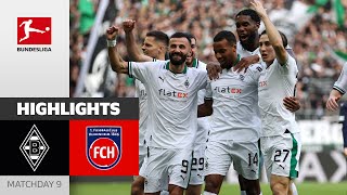 Borussia Mgladbach  1 FC Heidenheim 21  Highlights  Matchday 9 – Bundesliga 202324 [upl. by Brighton60]