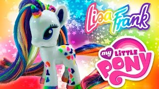 Custom LISA FRANK UNICORN MLP  My Little Pony Tutorial [upl. by Ardnas227]