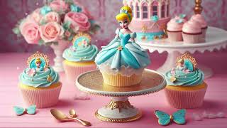 Disney Princess Cinderella Cupcake  A Dream is a Wish your Heart Makes Song ai cinderella [upl. by Elnora]