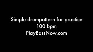 100 bpm Drum machine loop pattern [upl. by Kirchner]