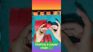 making a paper chain ⛓️ [upl. by Norel]