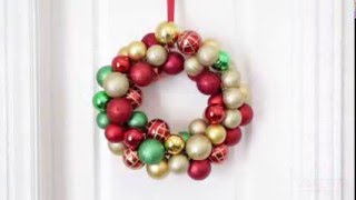 How to Make an Ornament Wreath [upl. by Annahaj297]