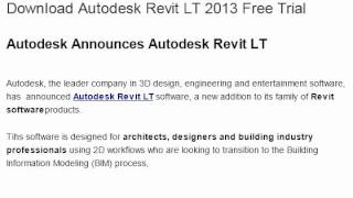 Download Revit LT 2013 [upl. by Aliahs]