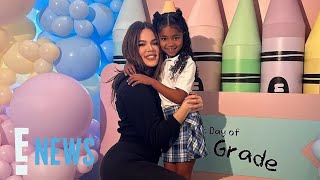 Khloe Kardashian Admits Shes Having a Really Hard Time as Daughter True Thompson Starts First Grade [upl. by Dewhirst105]