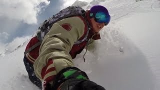 Snowboarding trip Tignes val ClaretVal disere March 2014La Folle Douche [upl. by Attenal]