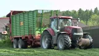 1 Schnitt 2014  geballte Power mit Fendt John Deere und Case auf dem Friedrichshof [upl. by Ityak]