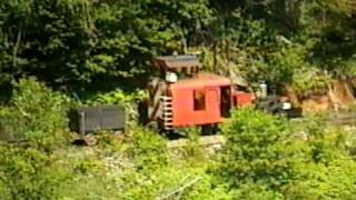 Simpson Timber Log Train West of Matlock in July 1997 [upl. by Notnroht994]