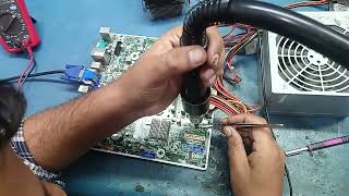 HOW TO REPAIR RED LED ERROR CONTINUE STILL NO DISPLAY ISSUE HP PRODESK 400 G1 MICROTOWER PC [upl. by Dublin]